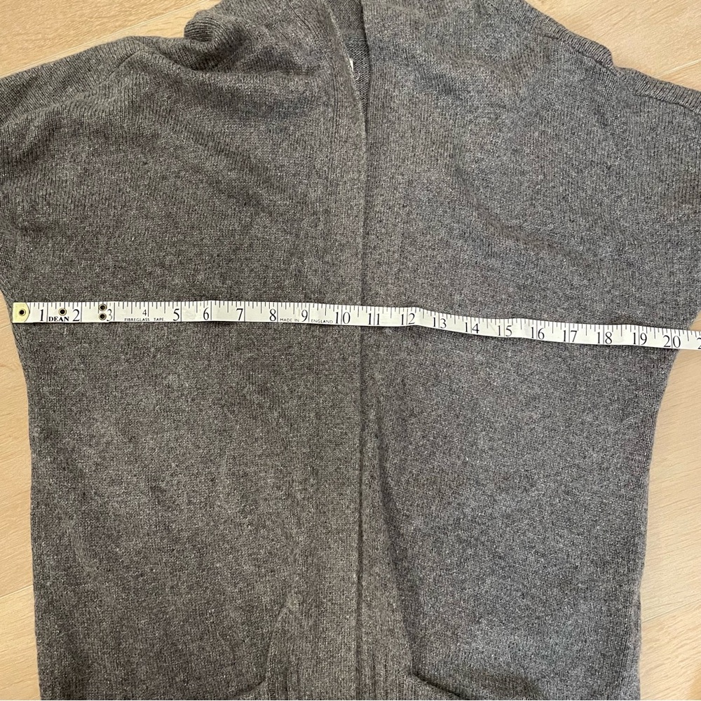 ARITZIA AZURE SKIES Charcoal Open-Front Angora & Cashmere Blend Cardigan - Picture 10 of 11